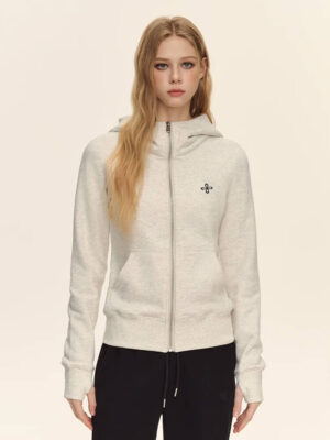 Soft Fleece Zip‑Up Hoodie Jacket